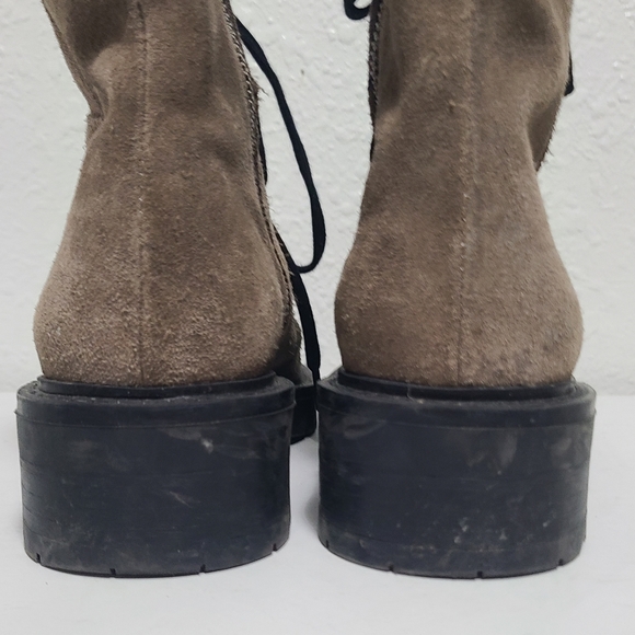 All saints  boots dusty cap toe combat moto boot - Picture 12 of 15